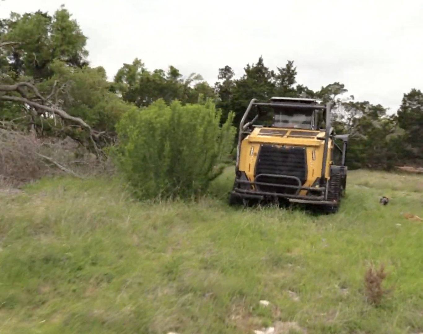 Mulching and land clearing in Wimberley, TX hillside properties
